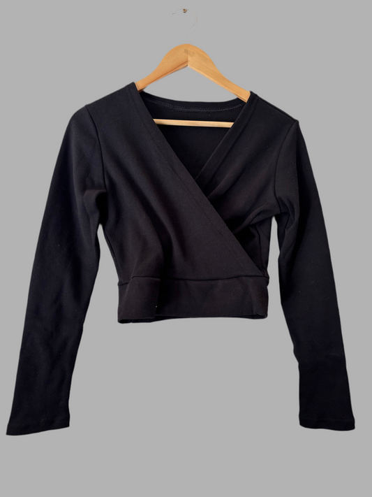 Chaleco ballet adulta cruzado negro TU